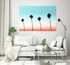 Sunset-Boulevard by 83 oranges on GIANT ART - orange digital palm tree