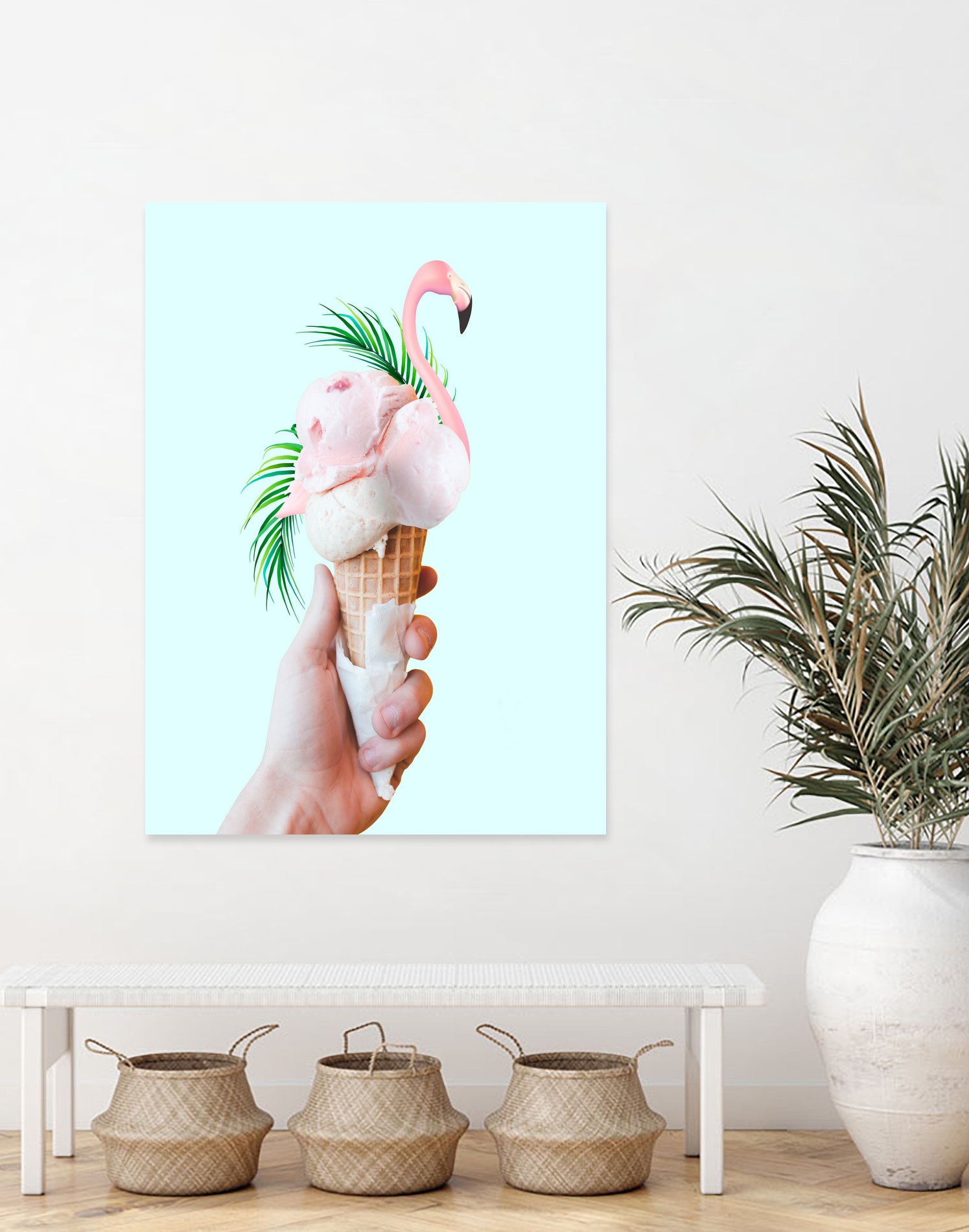 Tropical Ice Cream  by 83 oranges on GIANT ART - pink digital