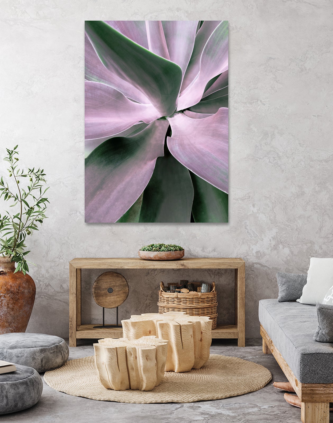 Agave by Caterina Lo Cicero on GIANT ART - pink pink