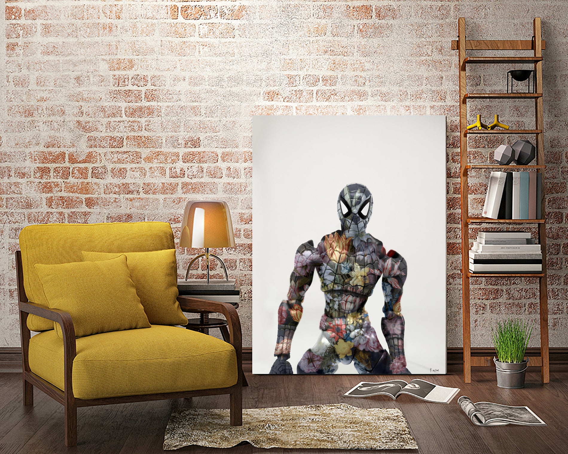 Botanical Spiderman by Caterina Lo Cicero on GIANT ART