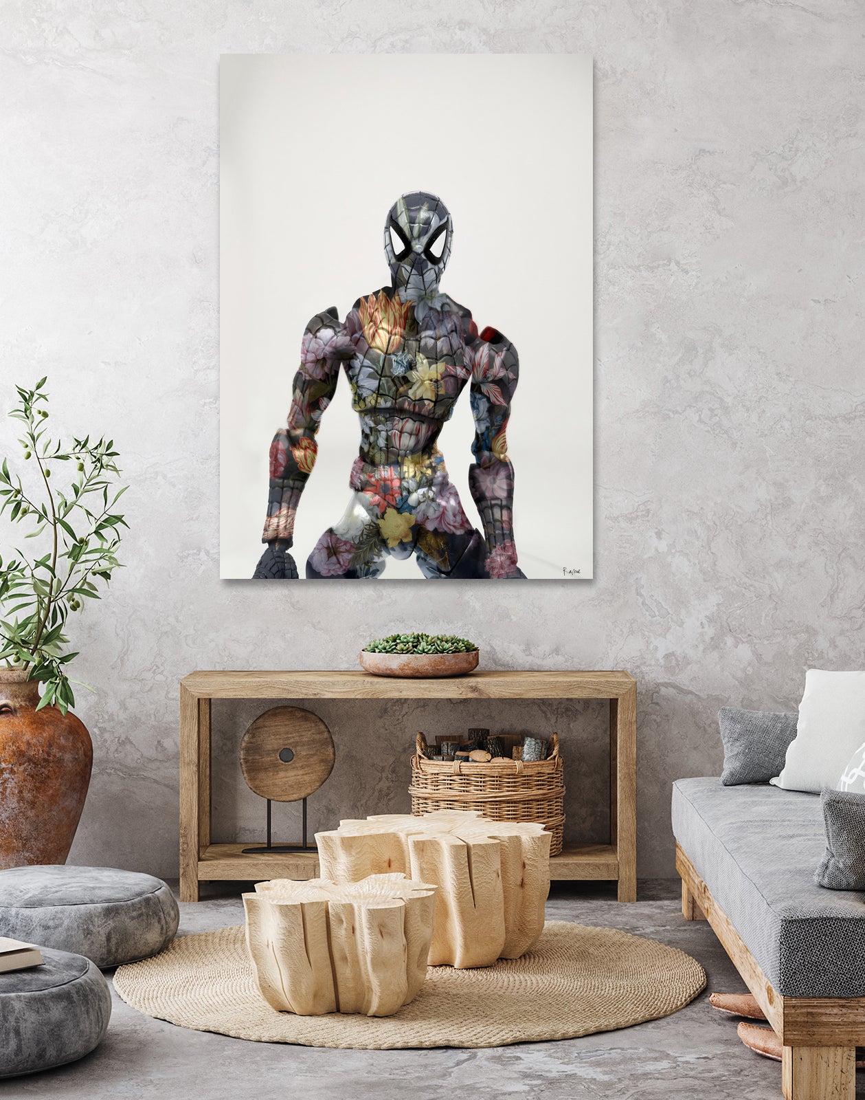 Botanical Spiderman by Caterina Lo Cicero on GIANT ART