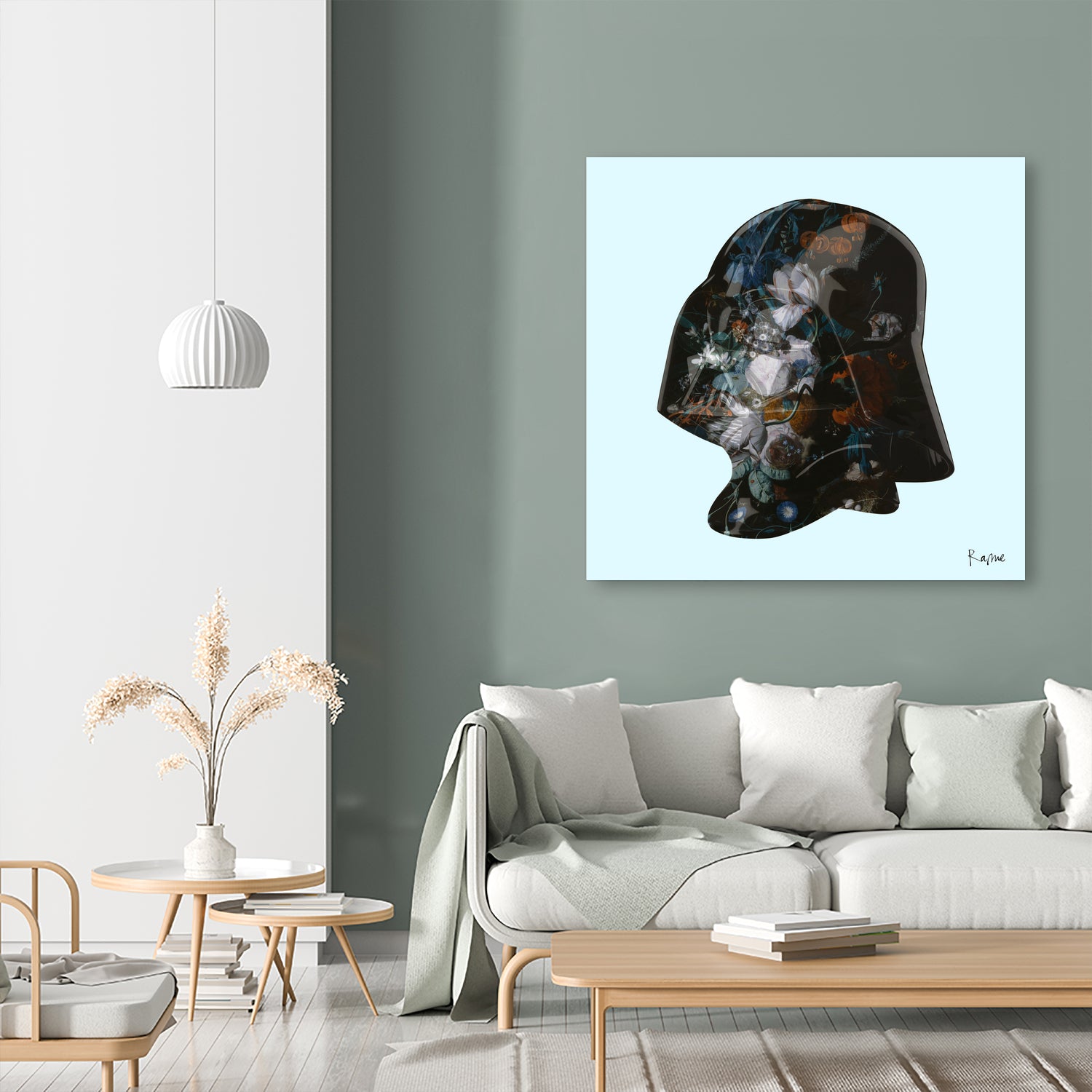 Floral Darth by Caterina Lo Cicero  on GIANT ART