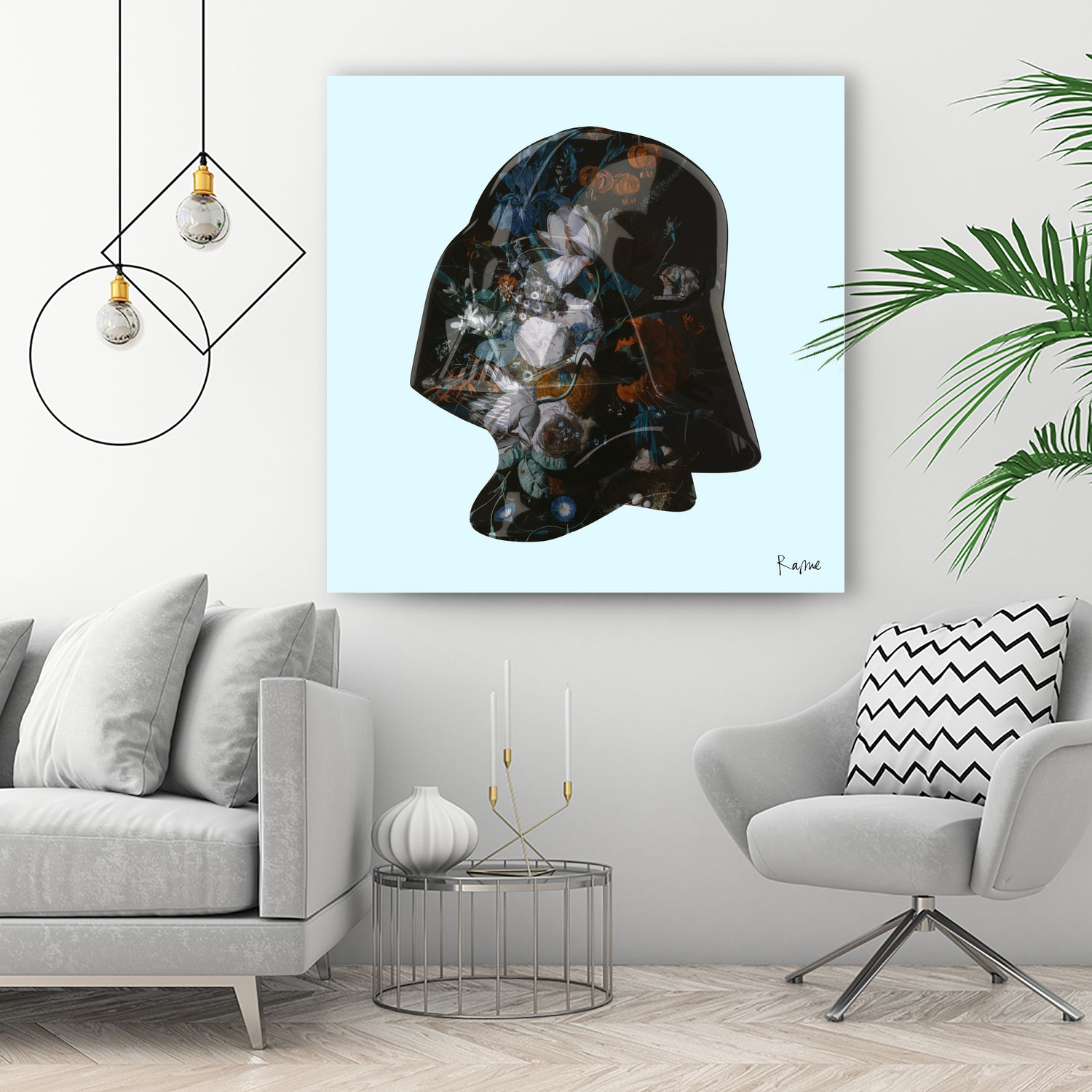 Floral Darth by Caterina Lo Cicero  on GIANT ART