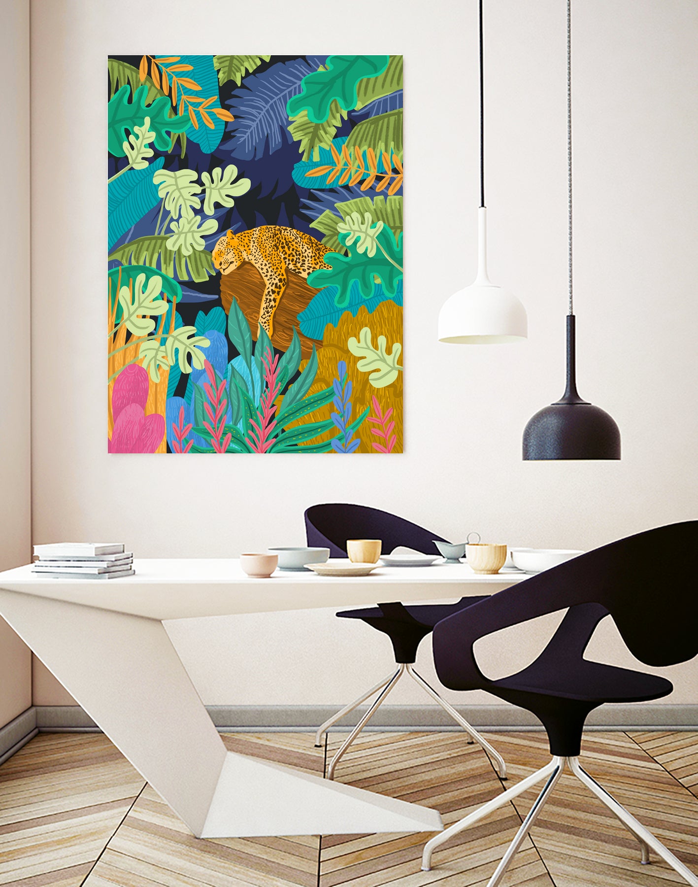 Sleeping Panther by 83 Oranges on GIANT ART - orange digital