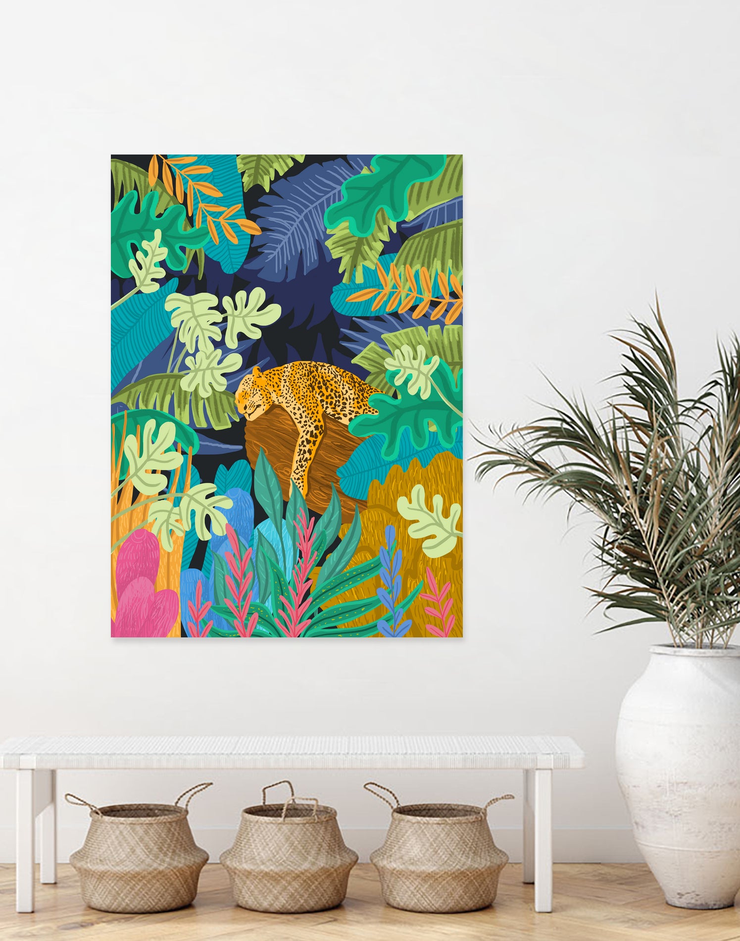 Sleeping Panther by 83 Oranges on GIANT ART - orange digital