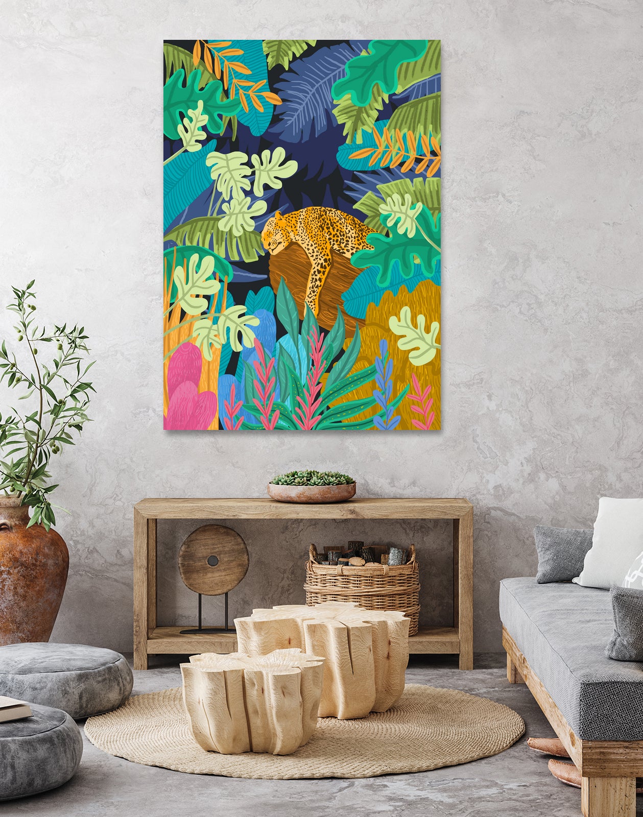 Sleeping Panther by 83 Oranges on GIANT ART - orange digital