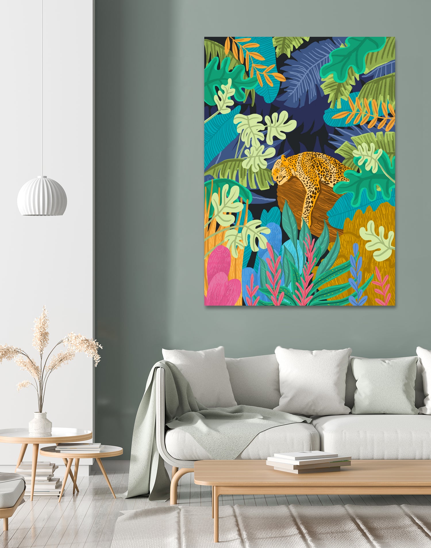 Sleeping Panther by 83 Oranges on GIANT ART - orange digital