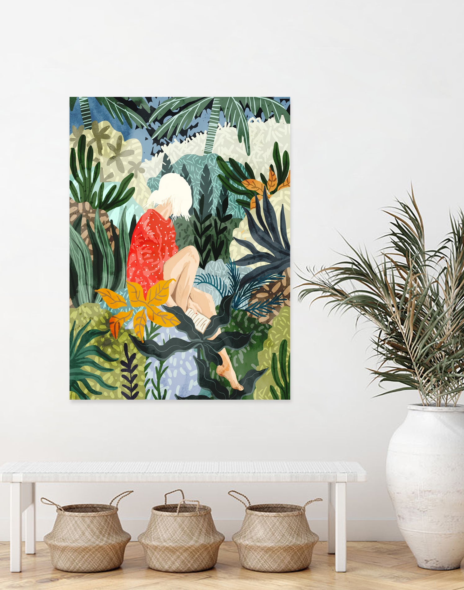 The Distracted Reader by 83 Oranges on GIANT ART - orange digital