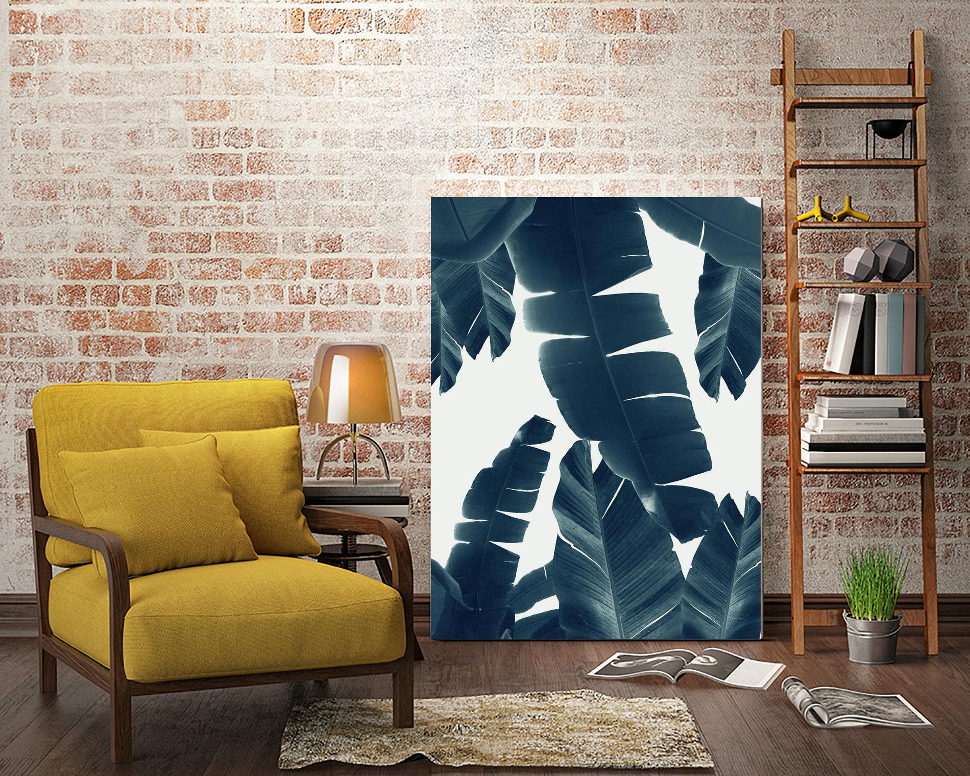 Banana Leaves Green Blue Vibes #2 #tropical #decor #art by Anita's & Bella's Art on GIANT ART