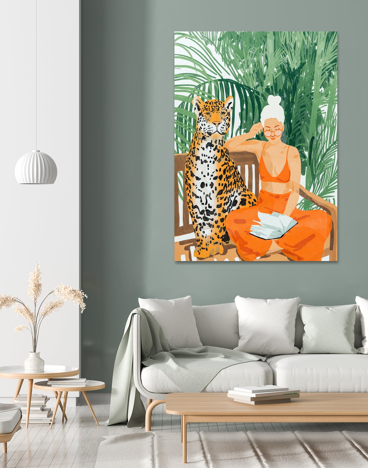 Jungle Vacay II by 83 Oranges on GIANT ART - orange digital tiger