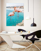 Flamingo on City Beach by Creativeaxle on GIANT ART