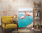 Flamingo on City Beach by Creativeaxle on GIANT ART