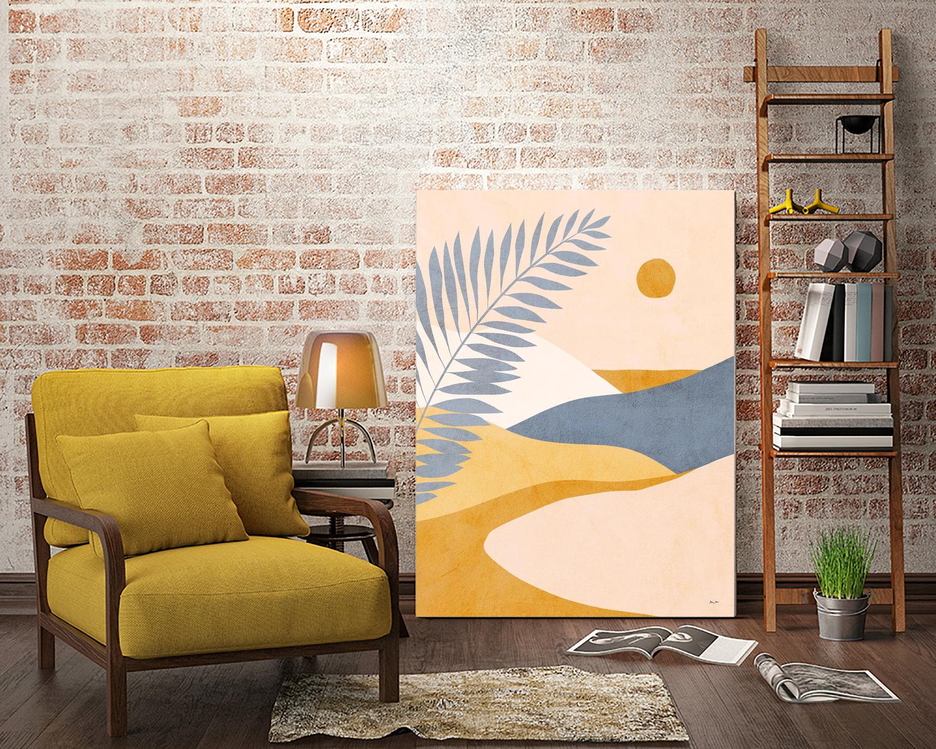 Mid Mod Tropical Summer Landscape by Dominique Vari on GIANT ART