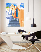 Cat in Greece by 83  Oranges on GIANT ART - orange digital greece