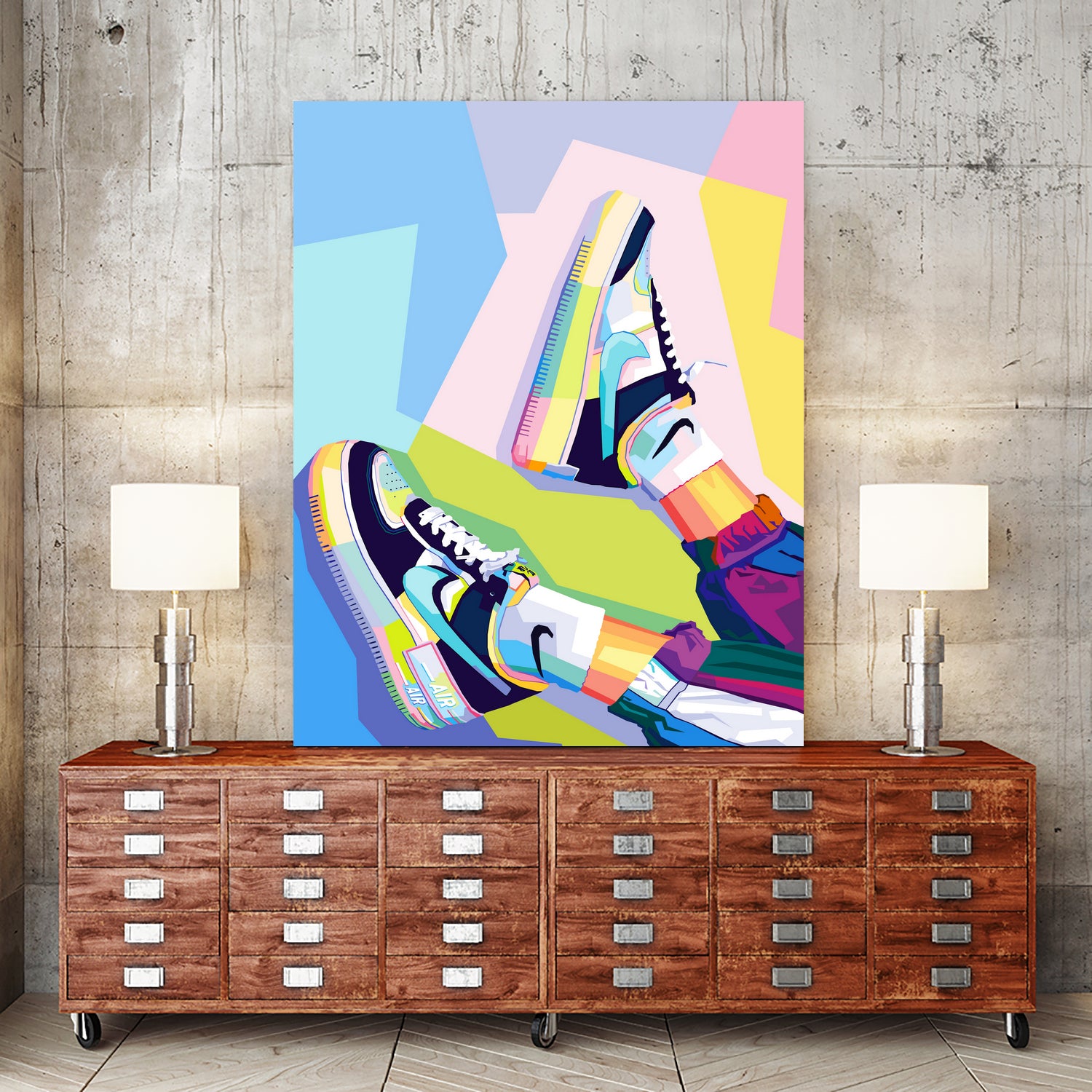 Nike Air Force 1s Pop Art by Noval Purnama on GIANT ART
