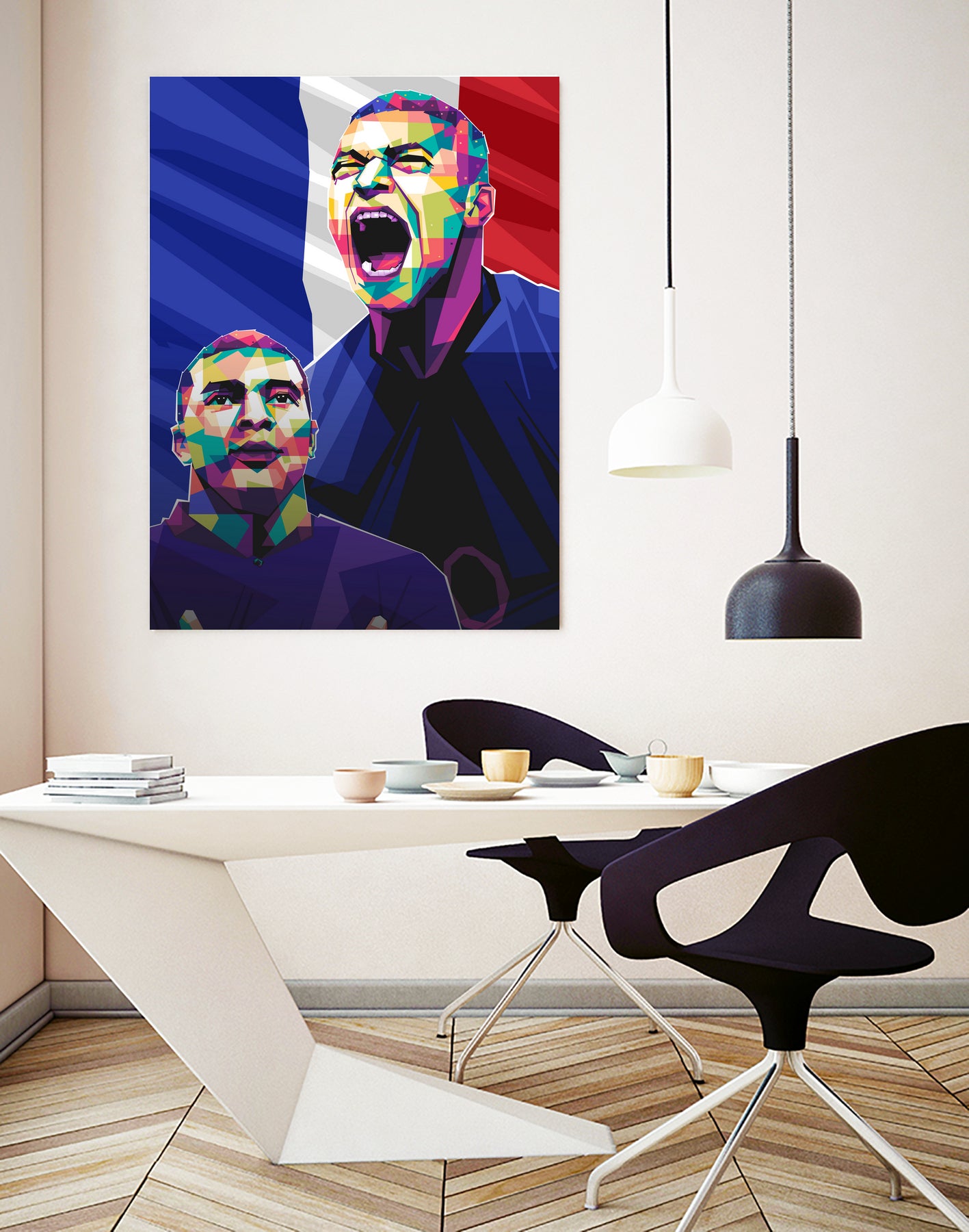 Kylian Mbappe pop art by Asran Vector on GIANT ART