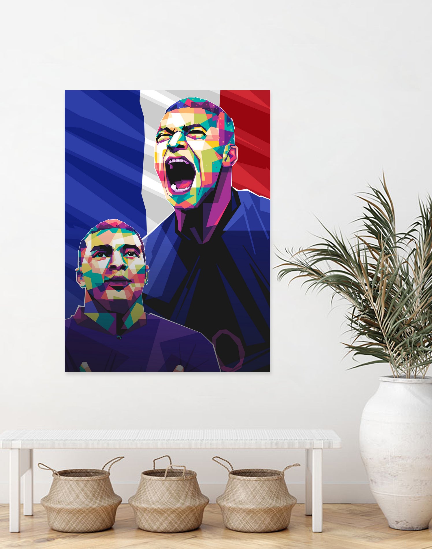 Kylian Mbappe pop art by Asran Vector on GIANT ART