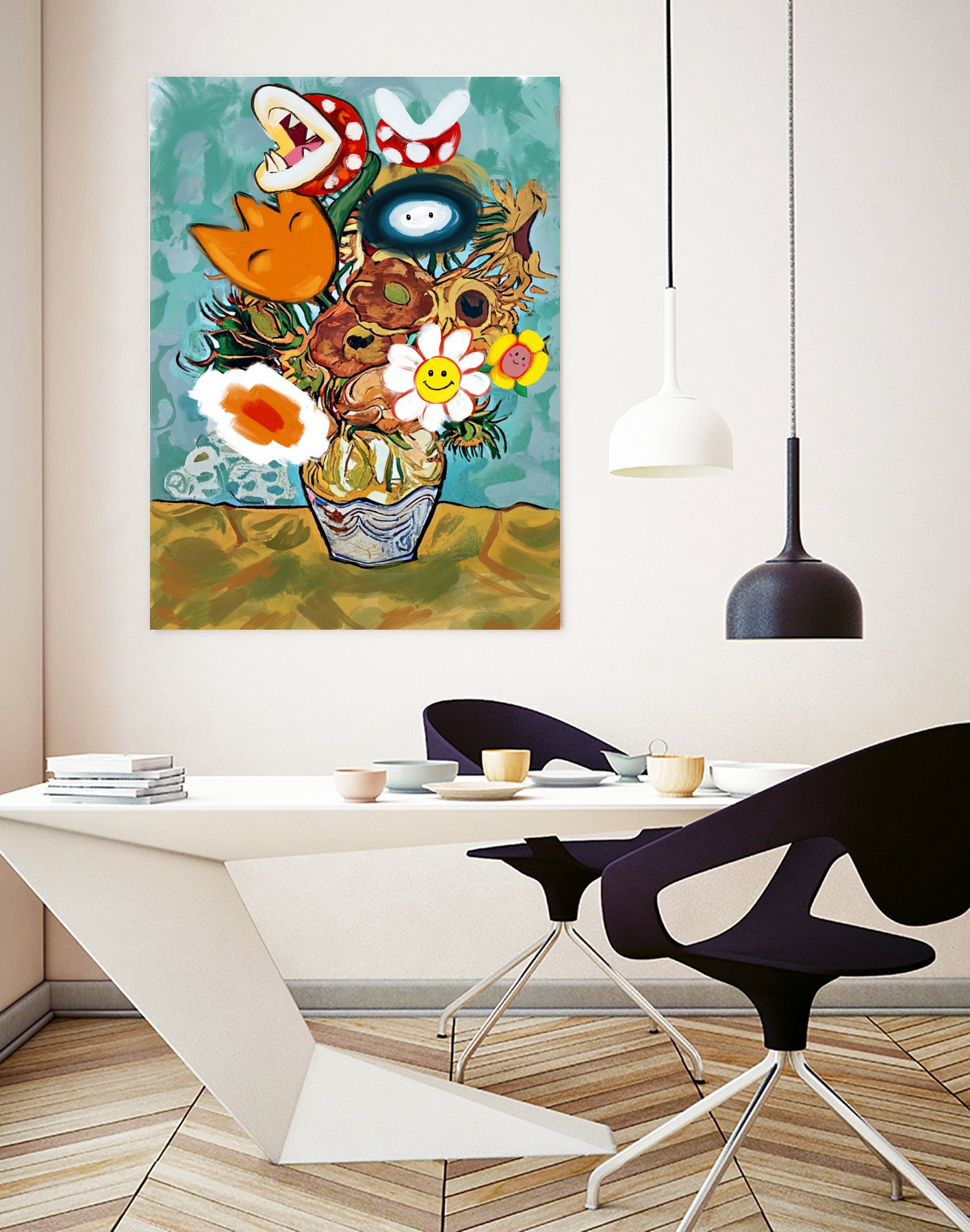 Marios Van Gogh Flower Vase by Edson Ramos on GIANT ART