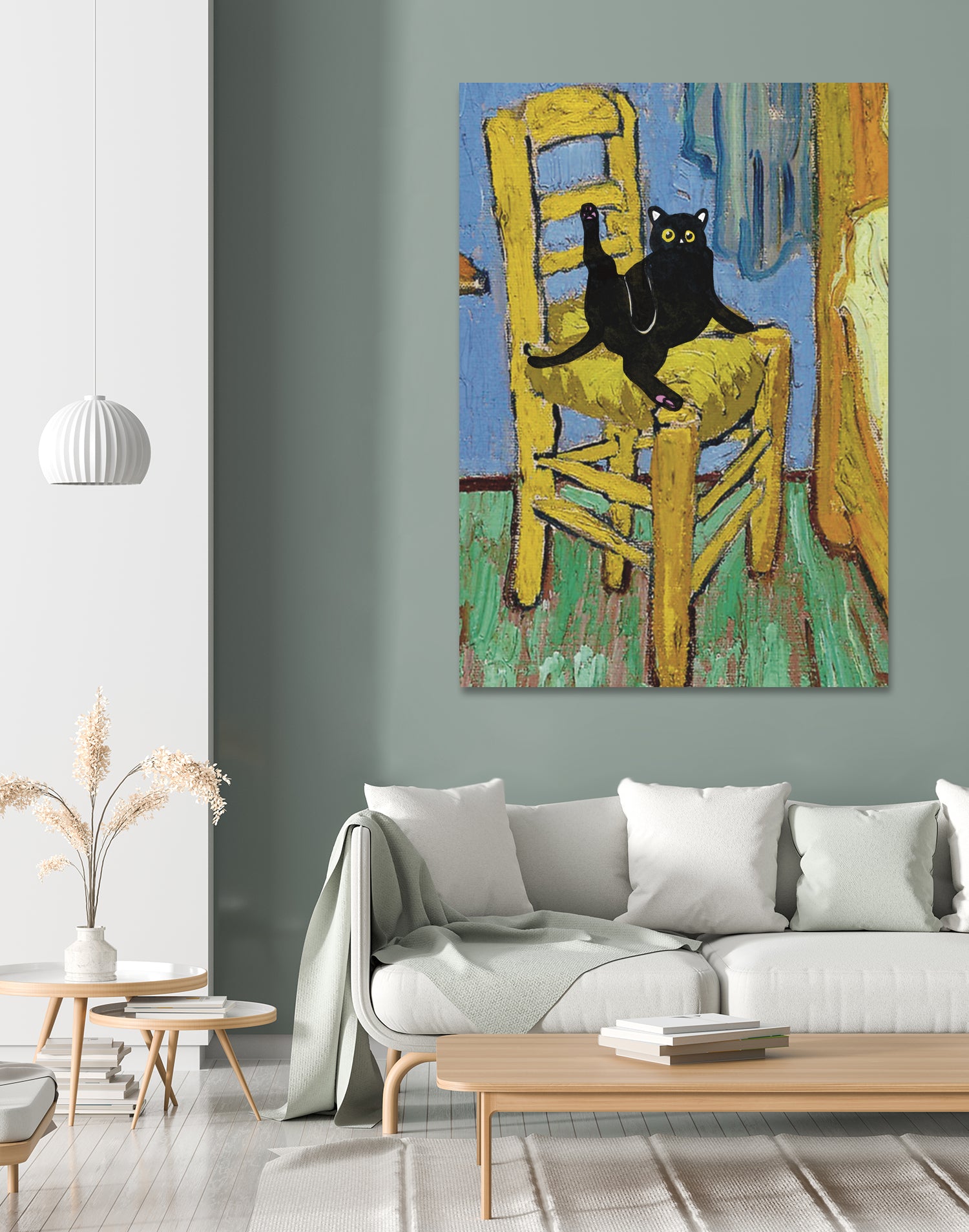 Cat on a Chair by Edson Ramos on GIANT ART