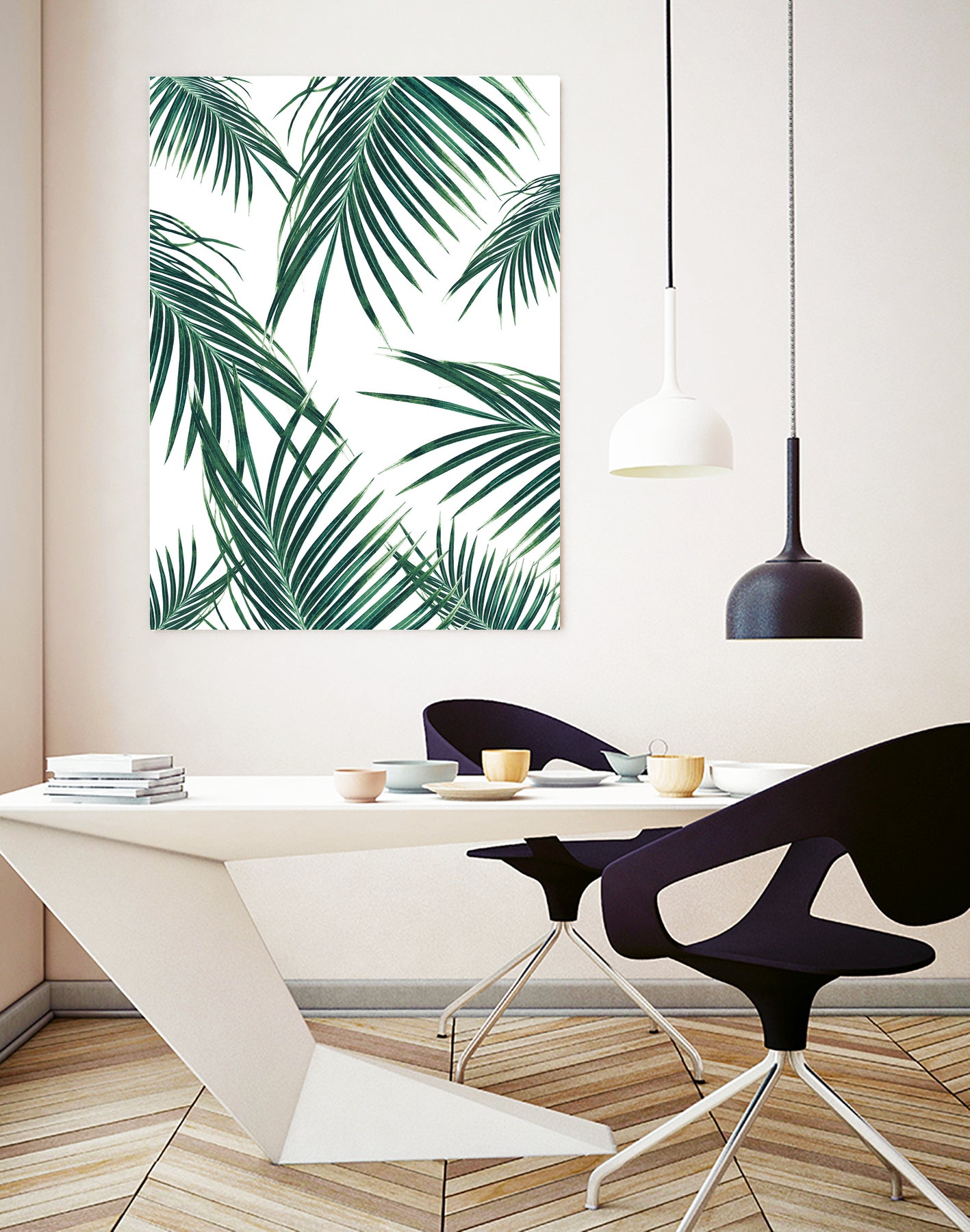 Green Palm Leaves Dream #2 #tropical #decor #art by Anita & Bella Jantz on GIANT ART - green photo illustration