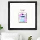 N.1 Cares Perfume-Watercolor by Oriana Cordero on GIANT ART - fuchsia digital drawing