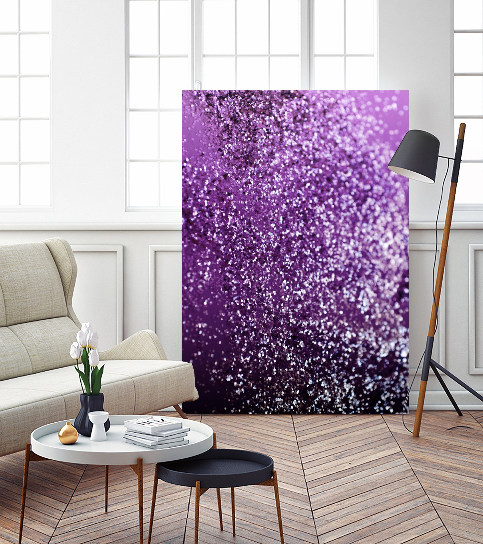 Purple Glitter #1 #decor #art by Anita & Bella Jantz on GIANT ART - fuchsia photo manipulation