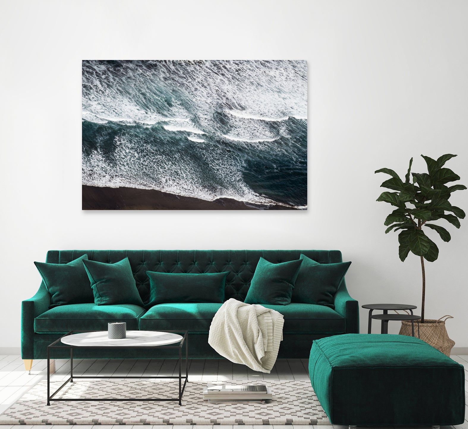 Atlantic Ocean Aerial 1 by Anitas Bellas Art on GIANT ART - coastal