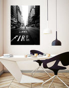 Lane fire by Dmitry Belov on GIANT ART - black photo manipulation