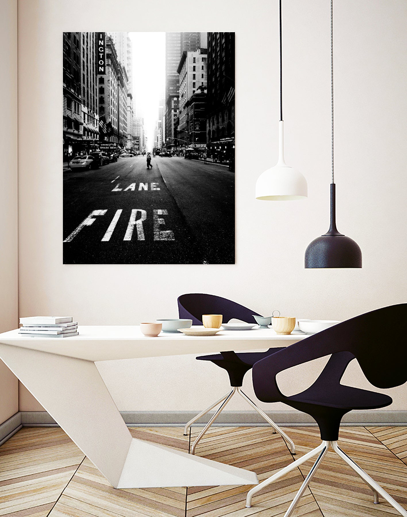 Lane fire by Dmitry Belov on GIANT ART - black photo manipulation