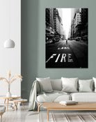 Lane fire by Dmitry Belov on GIANT ART - black photo manipulation
