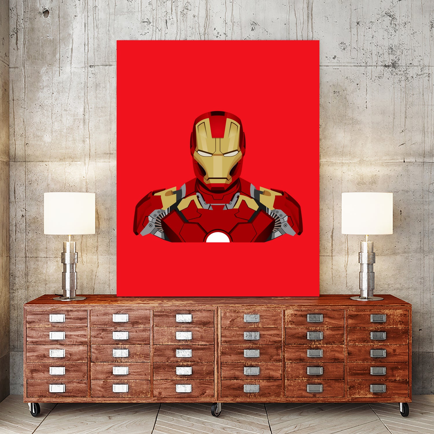 Mark XLIII by B.B. Wolfe on GIANT ART - red digital drawing