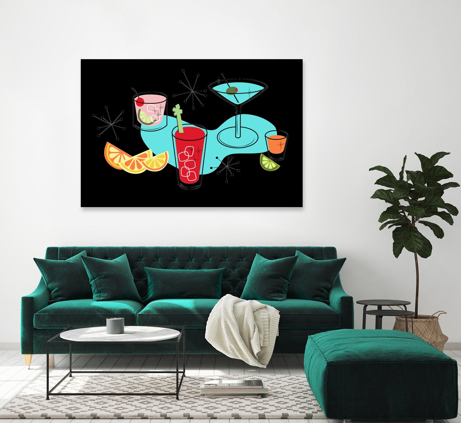 Cabo Cocktails by AMY MAXWELL on GIANT ART - red digital drawing