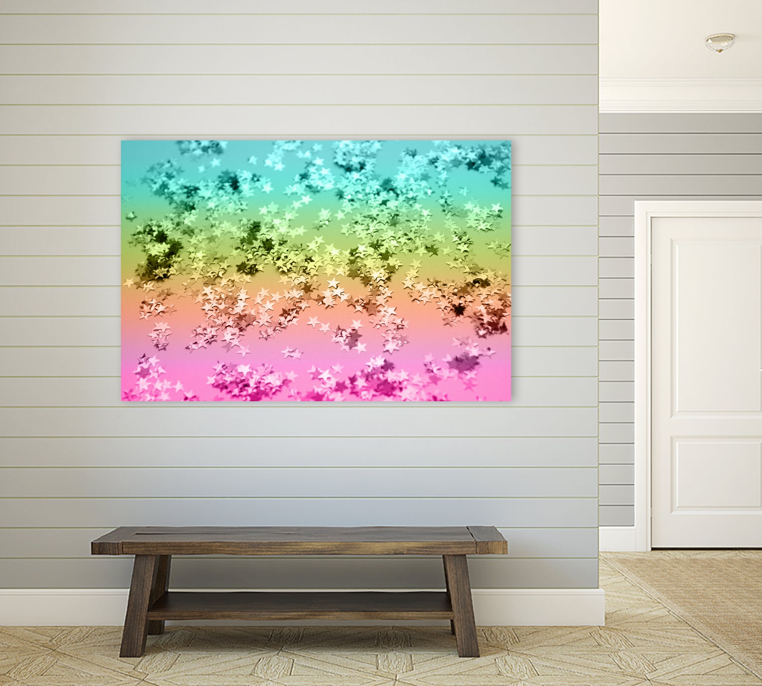 Rainbow Stars Glitter #1 #shiny #decor #art by Anita & Bella Jantz on GIANT ART - yellow photo manipulation