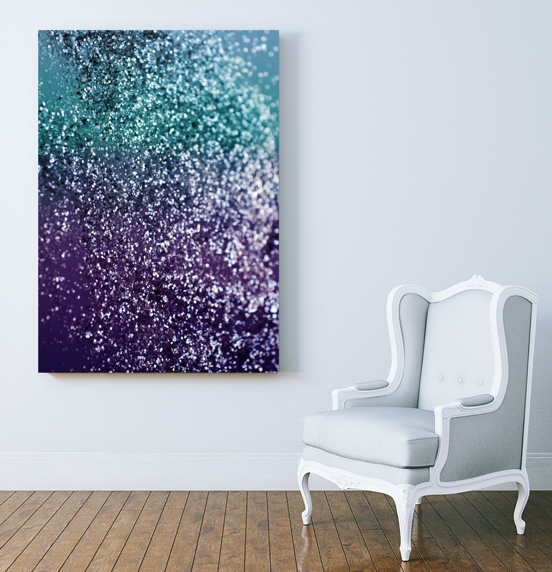 Aqua Purple Ombre Glitter #1 #decor #art by Anita & Bella Jantz on GIANT ART - blue photo manipulation