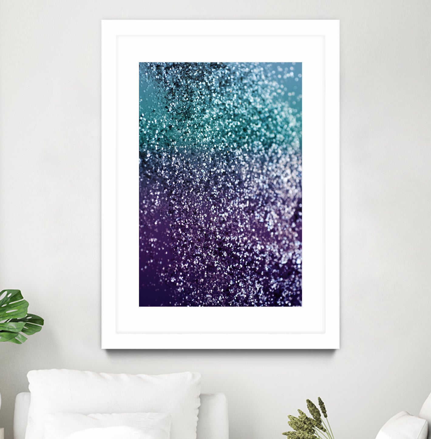 Aqua Purple Ombre Glitter #1 #decor #art by Anita & Bella Jantz on GIANT ART - blue photo manipulation