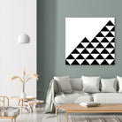 Abstract geometric pattern - black and white. by Keren Shiker on GIANT ART - black digital painting