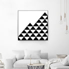 Abstract geometric pattern - black and white. by Keren Shiker on GIANT ART - black digital painting