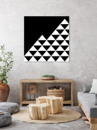 Abstract geometric pattern - black and white. by Keren Shiker on GIANT ART - black digital painting