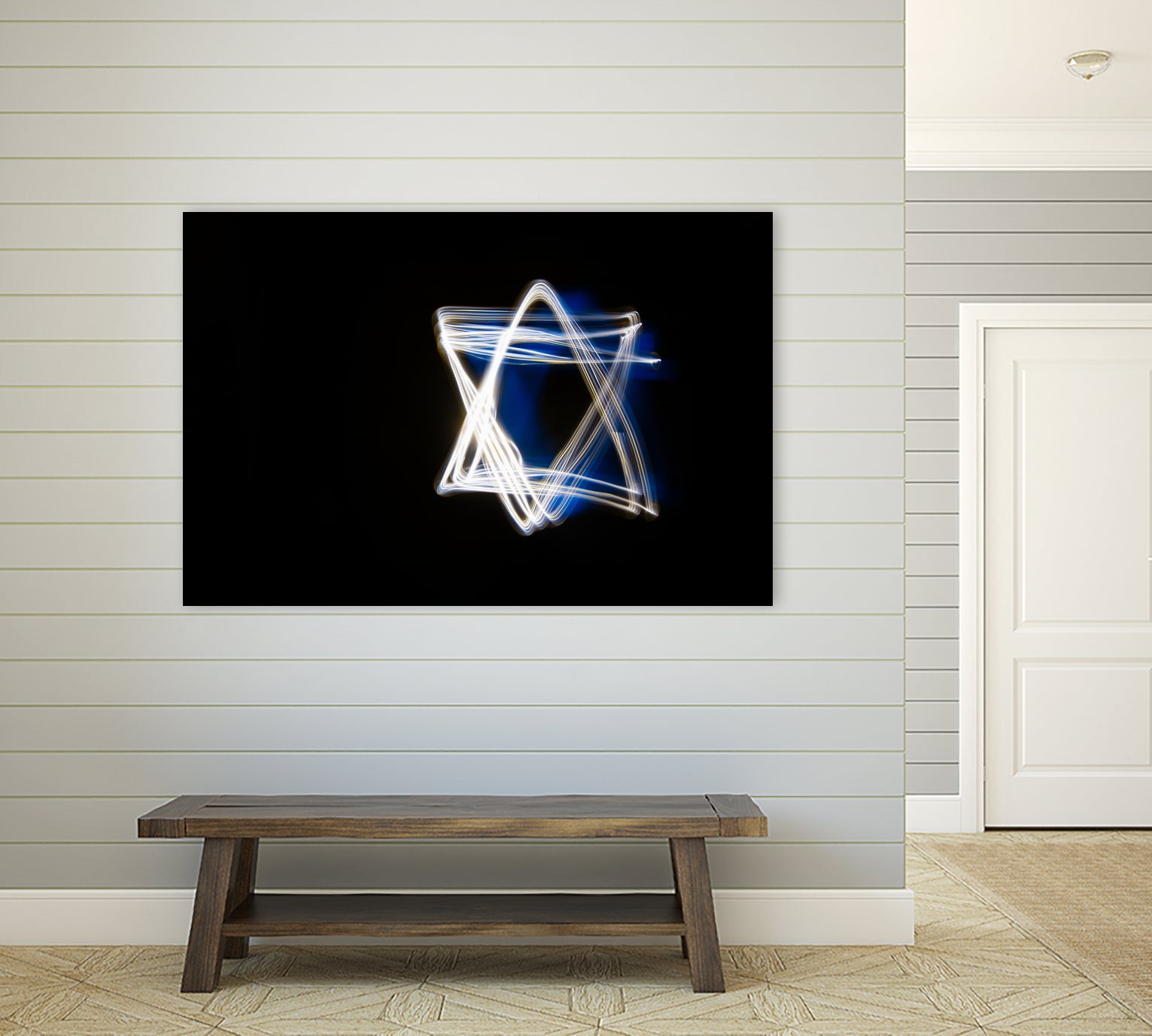 Shield of David by Maor Winetrob on GIANT ART - blue processing/programming