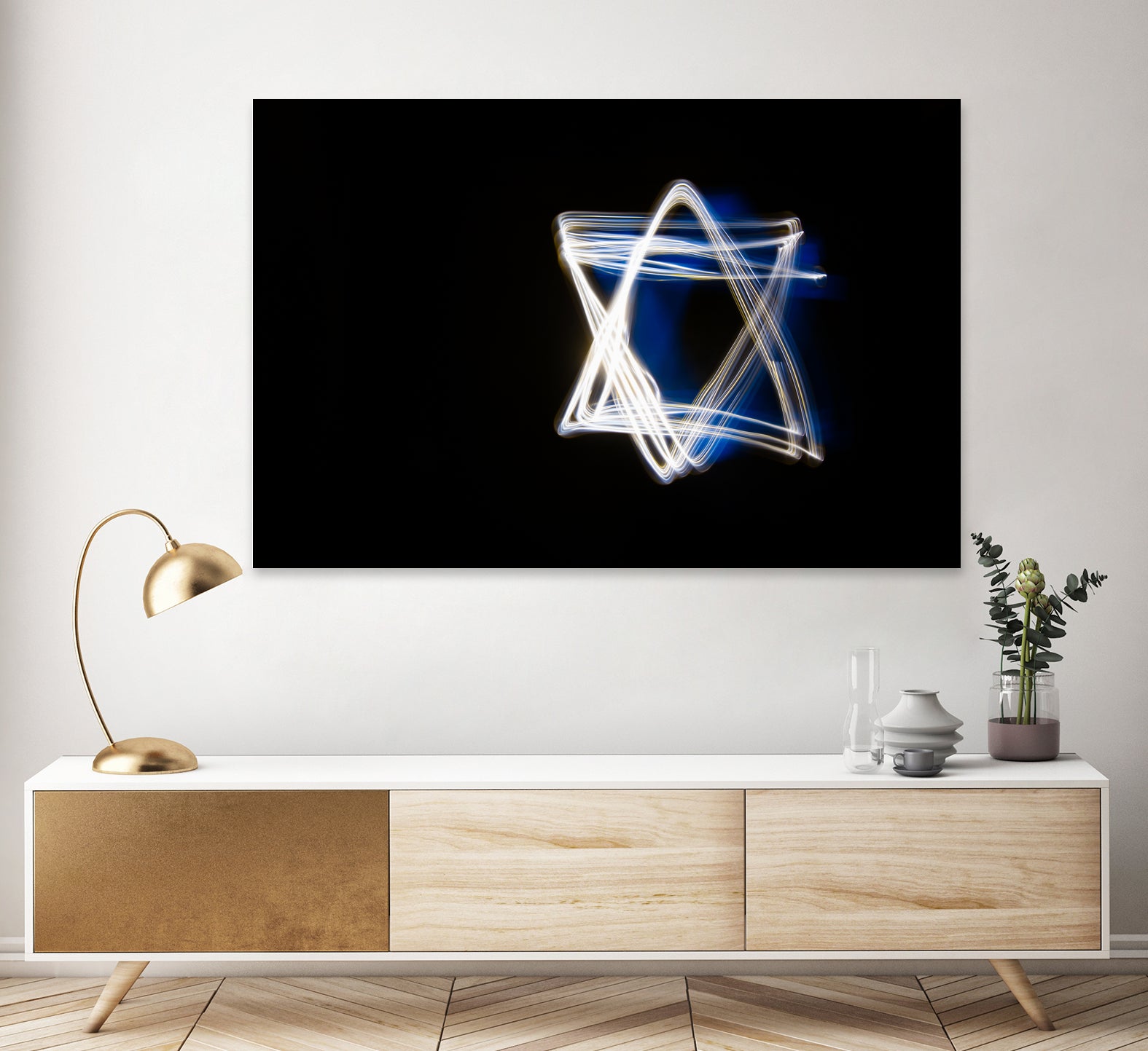 Shield of David by Maor Winetrob on GIANT ART - blue processing/programming