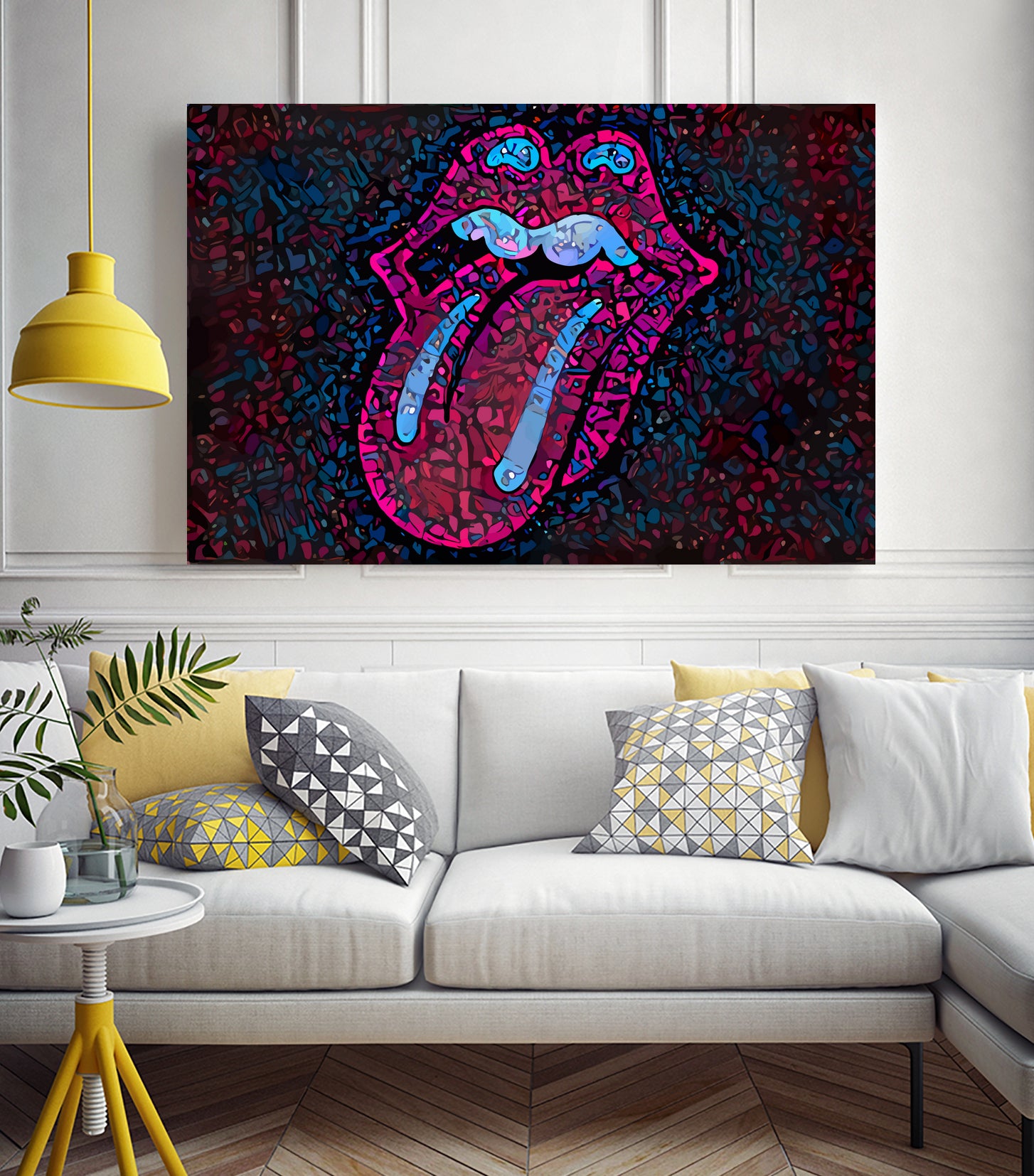 Rolling Sweet Mouth by Christian Velazquez on GIANT ART - pink digital painting