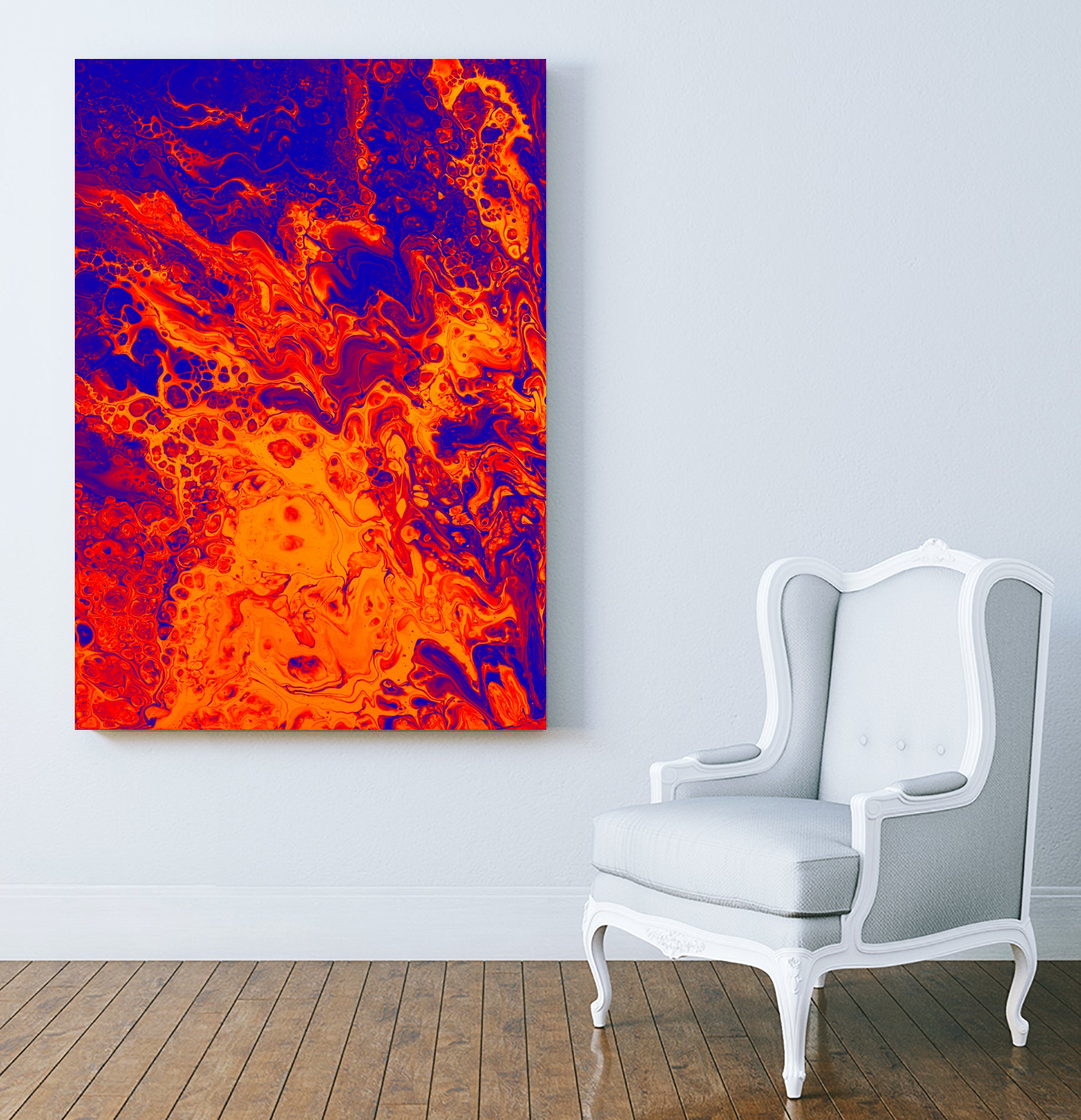 First Mutation by Jennifer Walsh on GIANT ART - orange mixed media