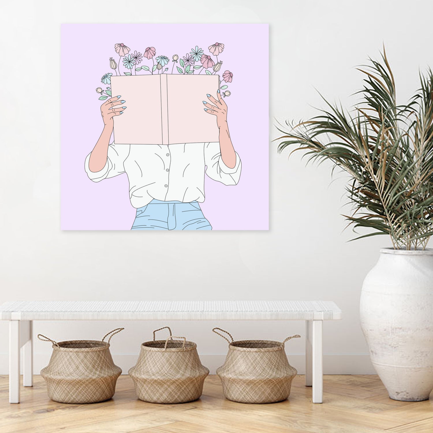 Read All About It by Natalie Label on GIANT ART - fuchsia digital painting