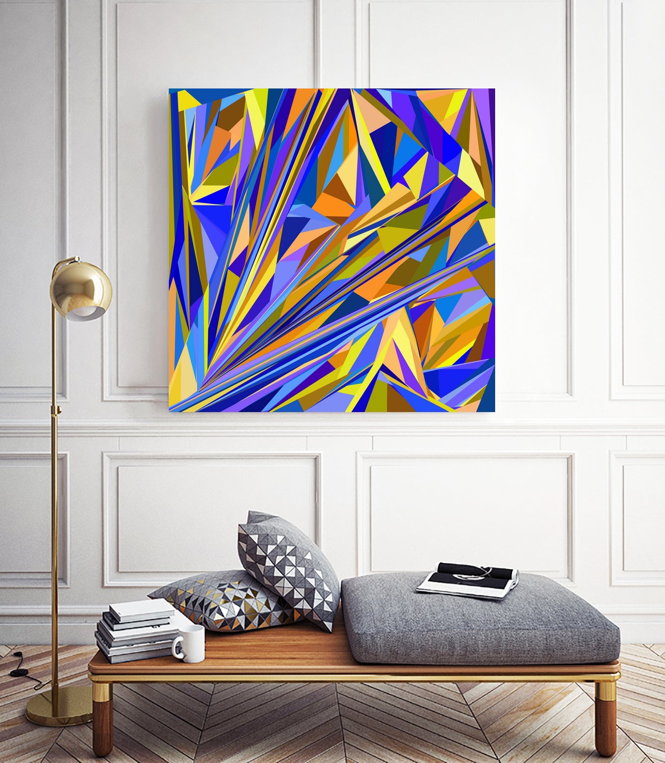 Kandinsky geometry by Dmitry Chernov on GIANT ART - orange digital drawing