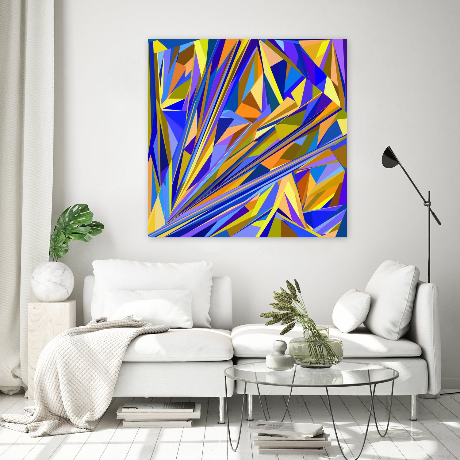 Kandinsky geometry by Dmitry Chernov on GIANT ART - orange digital drawing