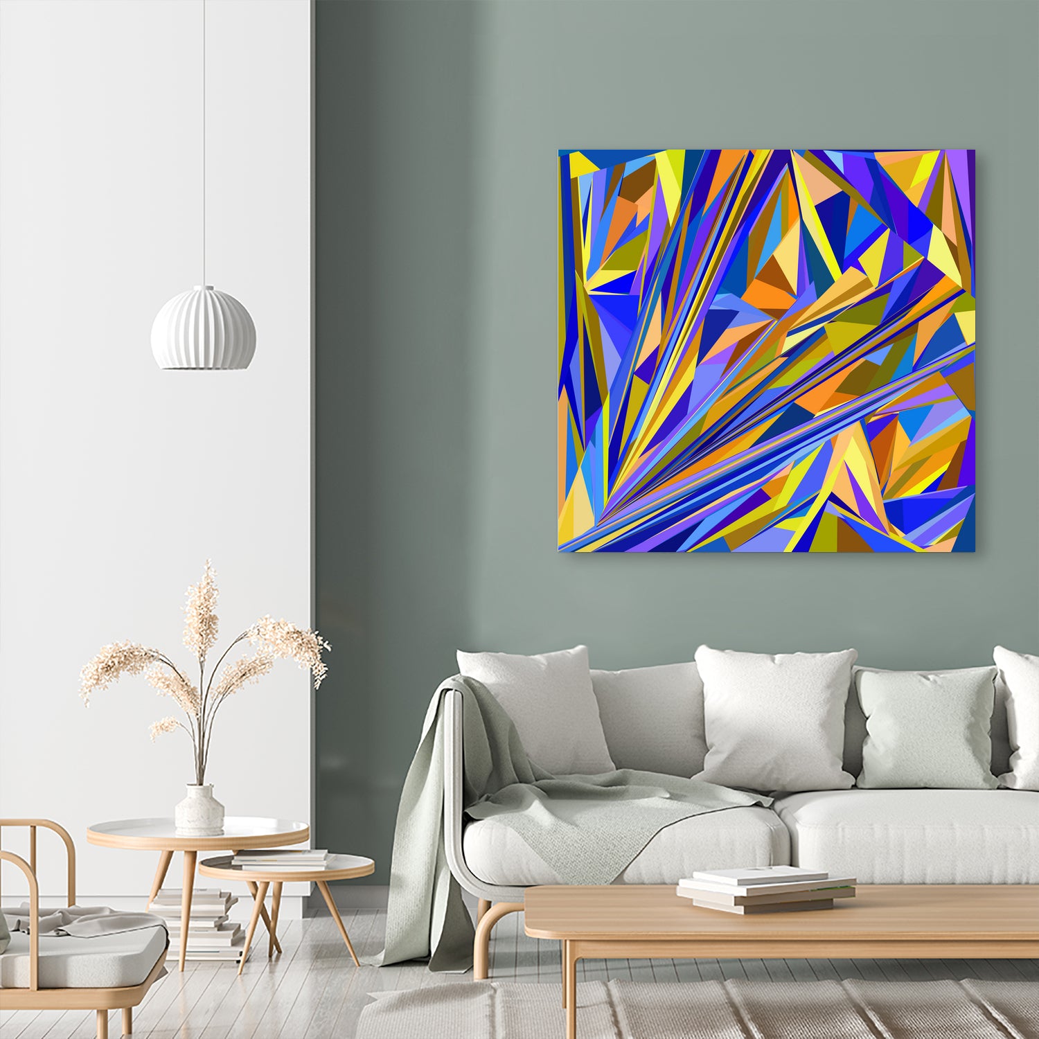 Kandinsky geometry by Dmitry Chernov on GIANT ART - orange digital drawing