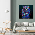Pop Daft Punk by Alessandro Pautasso on GIANT ART - black digital painting