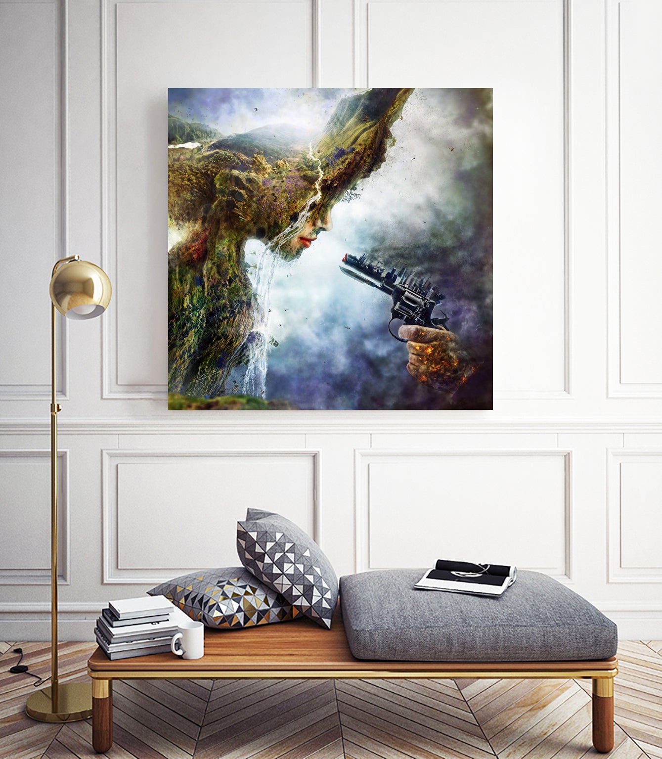 Betrayal by Mario Sánchez Nevado on GIANT ART - green photo illustration