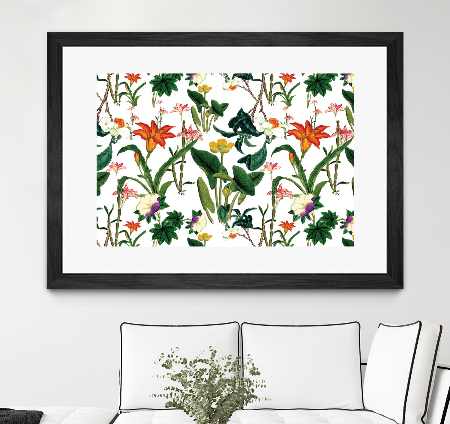 vintage floral white by susana costa on GIANT ART - yellow photo manipulation