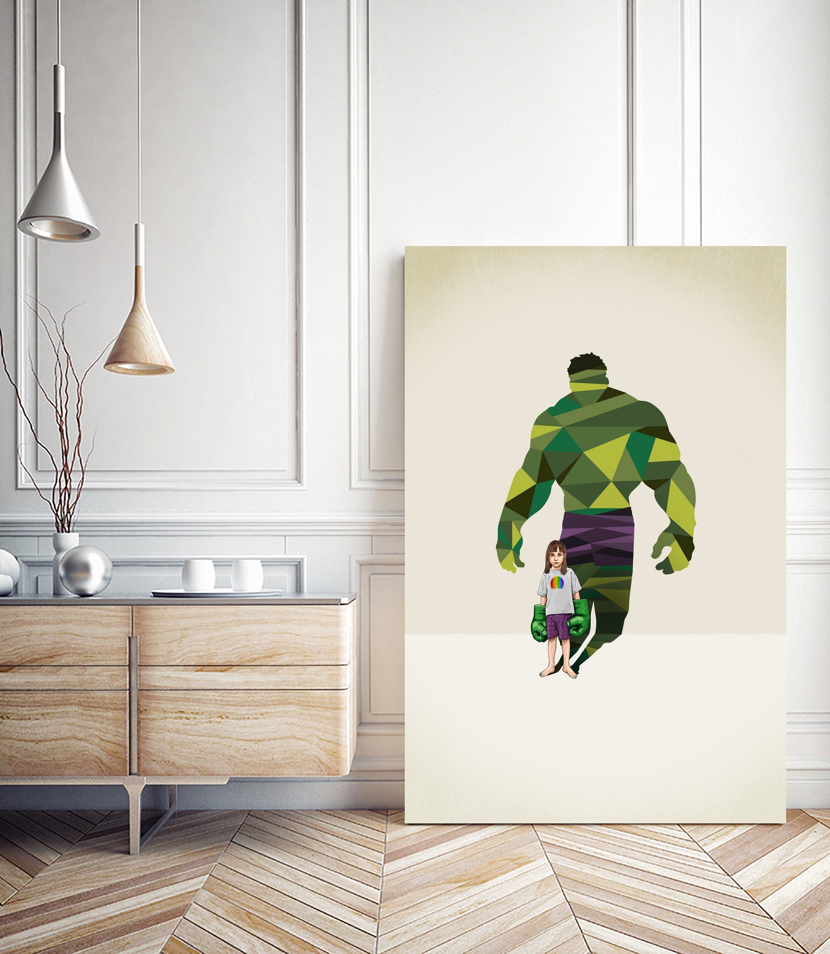 Girl Smash by Jason Ratliff on GIANT ART - green digital painting